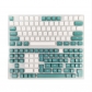 Dark Green White 104+45 CSA Profile PBT Doubleshot Keycap Set Cherry MX Mechanical Gaming Keyboard